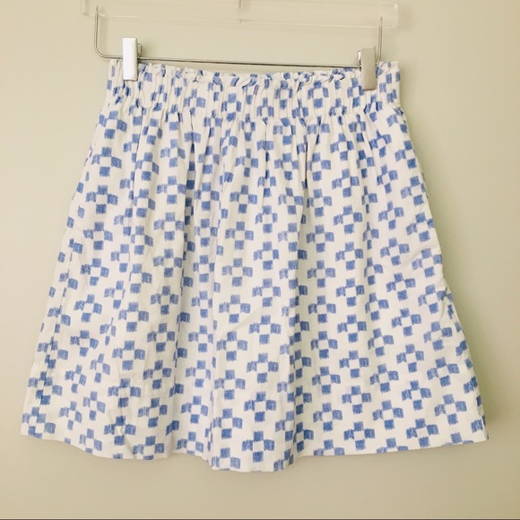 Madewell Dresses & Skirts - Madewell Blue and White Cotton Skirt